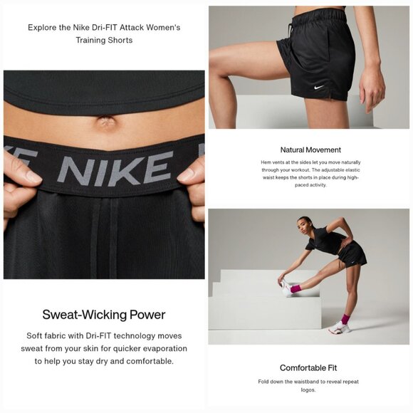 'NIKE' DRI-FIT NATURAL MOVEMENT SHORTS - Picture 14 of 16